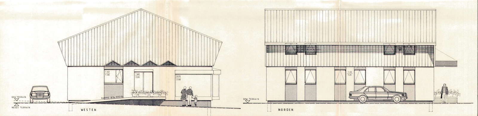 Original Documentation — 1998: West / North Elevations