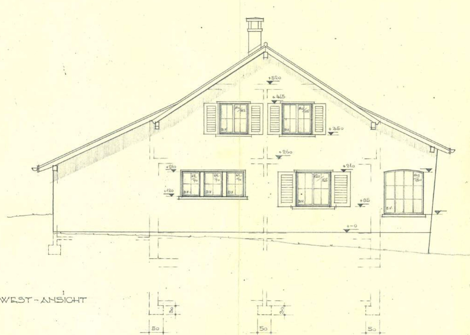 Legacy documentation — 1959: West Elevation