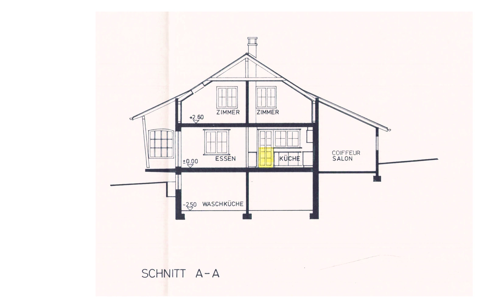 Section: Original 1995 drawing