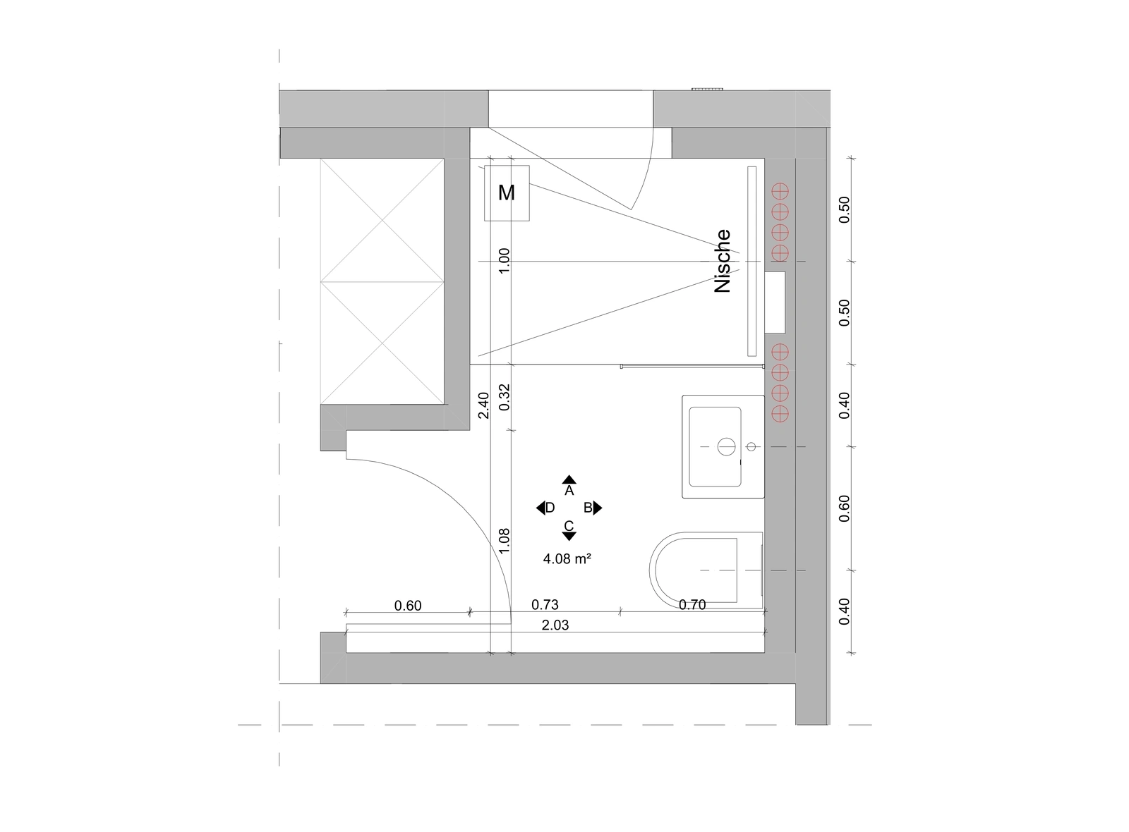 Ground Floor — Shower / WC Plan